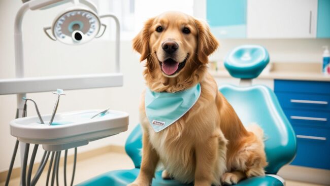 Perro en el dentista